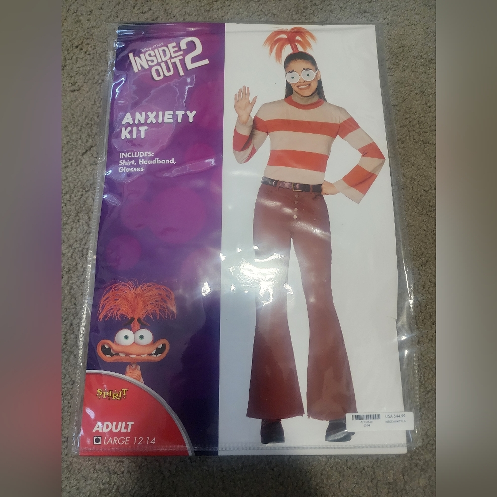 Inside Out 2  Costume Kit Anxiety